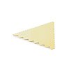 Пластмассовый скребок "Thermohauser" - Треугольник с зубчиками, 93*83мм. 