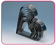 картинка Металлическая форма - Сердце, 16см. (7H5x16) 