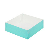 картинка Упаковка для зефира, тортов и пирожных - Тиффани, 200х200х70 мм 