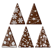 картинка Украшение из шоколадной глазури "Ель", 33*45мм, 180шт. 