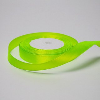 картинка Лента атласная, лайм-неон, 22,8м*h1,5см. 