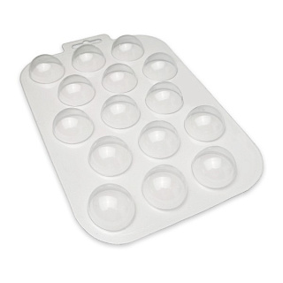 картинка Форма пластиковая для шоколада "Полусферы 30мм." 