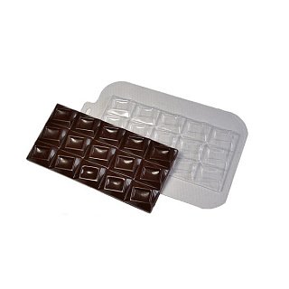 картинка Пластиковая форма для шоколада - "Плитка люкс" 