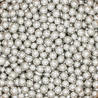 картинка Сахарные бусинки - Серебряные перламутровые, 5мм. 1кг. (AI 28100) 