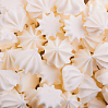 картинка Фигурки сахарные "Мини-безе" рифленые, белые, 10-15мм., 50гр. 