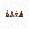 картинка Готовые украшения из шоколадной глазури - "Ель цветная", треугольник 33*45мм, 30шт. 