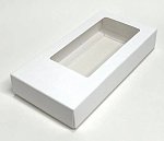 картинка Упаковка под дубайский шоколад с окном, белая, 15,5*7,5*2,5см. 