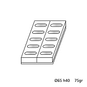 картинка Форма для пирожных - "Капсула" (Monop A0013) 