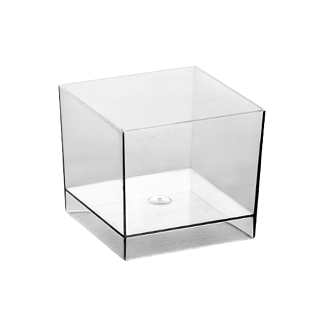 Стаканчик пластиковый "Куб", 60мл., 320шт. 