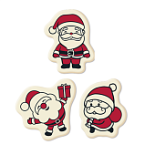 картинка Украшение из белой глазури "Санта Клаус", 44мм., 144шт. 