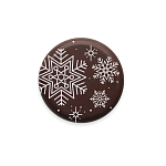 картинка Украшение из шоколадной глазури "Снежинка", круг 30мм., 240шт. 