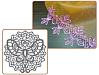 Рельефный силиконовый коврик для создания кружев - "Бабочка", 30*40см. (40-WD004) 