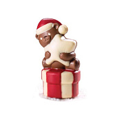 картинка Форма для отливки шоколадных фигурок - "Мишка со звездой" (MAC 409S) 