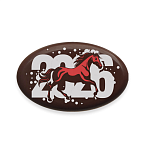 картинка Украшение из шоколадной глазури "Символ года 2026", овал 40*25мм.,  240шт. 