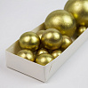 картинка Украшение "Шары из глазури", золотые, 11шт. 