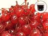 картинка Засахаренная вишня с веточкой без сиропа - Красная, 20мм. 1кг.  