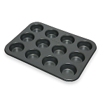картинка Металлическая форма для выпечки на 12 кексов, 35*26см 