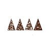 картинка Готовые украшения из шоколадной глазури - "Ель", треугольник 33*45мм, 180шт. 