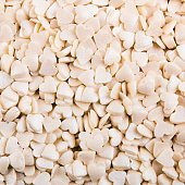 картинка Посыпки "Сердечки белые перламутровые (мини)", 0.75кг. 