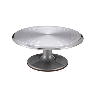 картинка Алюминиевая вращающаяся подставка для торта, диаметр 30см. 