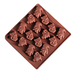 картинка Форма для льда и кондитерских украшений "Кошки", 18*17*2см., 16 ячеек 