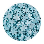 картинка Посыпки "Снежинки голубые перламутровые", 75гр. 