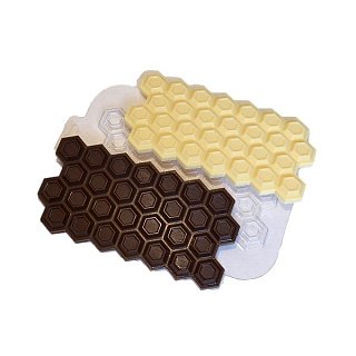 картинка Пластиковая форма для шоколада - "Плитка сотовая" 
