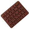 картинка Силиконовая форма для леденцов и шоколада - Буквы. Алфавит русский 