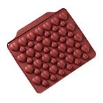 картинка Форма силиконовая для шоколада, мармелада, льда "Море сердец", 52 ячейки 
