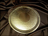 картинка Подложка Apollo круглая с кружевом, картон, золотой, 18/22см., 1шт. 