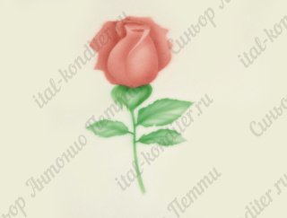 Трафарет для аэрографа - "Роза" (40-WM028) 
