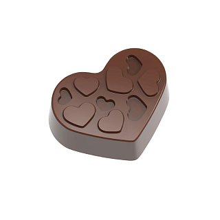 картинка Поликарбонатная форма "Chocolate World" – Сердца 