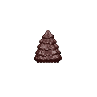 картинка Поликарбонатная форма "Chocolate World" - Елка рождественская 