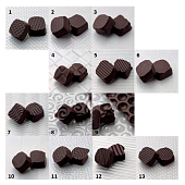 Фактурный лист для шоколада, в ассортименте, 180*340мм. 