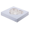 картинка Упаковка для 9 конфет с окном сердце - Белая, 155х155хh30 мм 