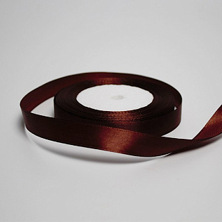 картинка Лента атласная, коричневая, 22,8м*h1,5см. 