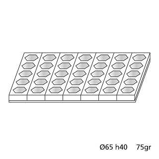 картинка Большая форма для пирожных - "Шестиугольник" (Monop C003) 