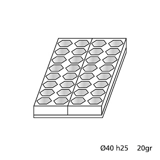картинка Форма для пирожных - "Шестиугольник" (Mignon A003) 