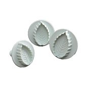 Набор вырубок с выталкивателем "Лист большой", 3шт. 