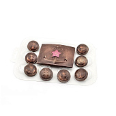 картинка Пластиковая форма для шоколада - "Набор ВМФ" 