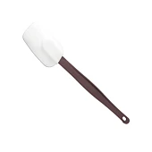 Силиконовая лопатка в форме ложки с пластиковой ручкой, 250мм. 