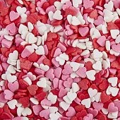 картинка Посыпки - "Сердечки красные, белые, розовые мини", 0.75кг. 