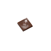 картинка Поликарбонатная форма "Chocolate World" - Квадрат с сердцем картинка Поликарбонатная форма "Chocolate World" - Квадрат с сердцем