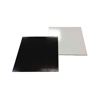 картинка Прямоугольная подложка, черная/белая, 30*40см., 2.5мм., 1шт. 