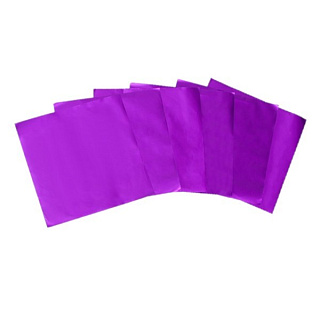 картинка Фольга для конфет фиолетовая, 10*10см., 100шт. 