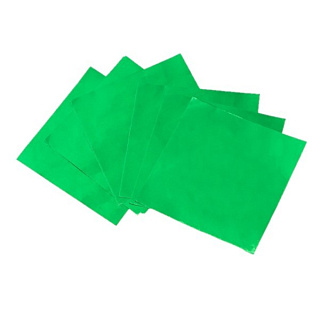 картинка Фольга для конфет зеленая, 10*10см., 100шт. 