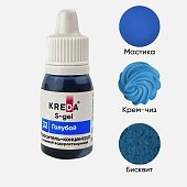 Краситель гелевый KREDA S-gel 32 голубой, концентрат, 10мл. купить в Москве-цена в магазине «Синьор Антонио Петти» картинка Краситель гелевый KREDA S-gel 32 голубой, концентрат, 10мл.