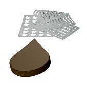 Трафарет для шоколада - "Капля", 35*25мм, 60 ячеек (CHASIL 1) купить в Москве-цена в магазине «Синьор Антонио Петти» Трафарет для шоколада - "Капля", 35*25мм, 60 ячеек (CHASIL 1)