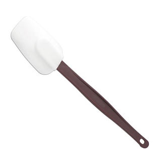 Силиконовая лопатка в форме ложки с пластиковой ручкой, 400мм. 