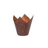 Формы бумажные для выпечки "Тюльпан", коричневый, 35*h50мм. 5000шт. для выпечки купить в Москве-цена в магазине «Синьор Антонио Петти» Формы бумажные для выпечки "Тюльпан", коричневый, 35*h50мм. 5000шт.